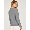 image:imageANRABESS Womens Long Sleeve Sweaters Business Casual Tops  2 in 1 Faux Layer Crew Neck Soft Cozy Knit Lightweight Henley Pullover Sweater 2026 Fall Fashion Winter Layer ClothesGrey