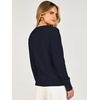 image:imageANRABESS Womens Long Sleeve Sweaters Business Casual Tops  2 in 1 Faux Layer Crew Neck Soft Cozy Knit Lightweight Henley Pullover Sweater 2026 Fall Fashion Winter Layer ClothesNavy Blue