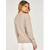 image:imageANRABESS Womens Long Sleeve Sweaters Business Casual Tops  2 in 1 Faux Layer Crew Neck Soft Cozy Knit Lightweight Henley Pullover Sweater 2026 Fall Fashion Winter Layer ClothesAlmond
