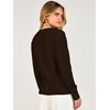 image:imageANRABESS Womens Long Sleeve Sweaters Business Casual Tops  2 in 1 Faux Layer Crew Neck Soft Cozy Knit Lightweight Henley Pullover Sweater 2026 Fall Fashion Winter Layer ClothesCoffee