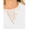 image:imageANRABESS Womens Long Sleeve Sweaters Business Casual Tops  2 in 1 Faux Layer Crew Neck Soft Cozy Knit Lightweight Henley Pullover Sweater 2026 Fall Fashion Winter Layer ClothesWhite