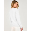 image:imageANRABESS Womens Long Sleeve Sweaters Business Casual Tops  2 in 1 Faux Layer Crew Neck Soft Cozy Knit Lightweight Henley Pullover Sweater 2026 Fall Fashion Winter Layer ClothesWhite