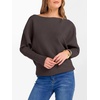 image:imageANRABESS Womens Off The Shoulder Sweater Knit Pullovers Tops  Soft StretchyLong Batwing SleeveLoose FitOversized SweaterGoing Out Tops2026 Fall FashionWinter ClothesRed Coffee