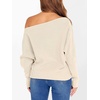 image:imageANRABESS Womens Off The Shoulder Sweater Knit Pullovers Tops  Soft StretchyLong Batwing SleeveLoose FitOversized SweaterGoing Out Tops2026 Fall FashionWinter ClothesParchment