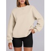 image:imageANRABESS Womens Oversized Sweatshirts Hoodies Crewneck Fleece Pullover Sweaters 2026 Fall Outfits Teen Girls Winter Clothes Almond Large Apricot