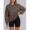 image:imageANRABESS Womens Oversized Sweatshirts Hoodies Crewneck Fleece Pullover Sweaters 2026 Fall Outfits Teen Girls Winter Clothes Brown Large