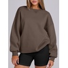 image:imageANRABESS Womens Oversized Sweatshirts Hoodies Crewneck Fleece Pullover Sweaters 2026 Fall Outfits Teen Girls Winter Clothes Brown Large