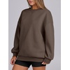 image:imageANRABESS Womens Oversized Sweatshirts Hoodies Crewneck Fleece Pullover Sweaters 2026 Fall Outfits Teen Girls Winter Clothes Brown Medium