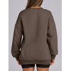 image:imageANRABESS Womens Oversized Sweatshirts Hoodies Crewneck Fleece Pullover Sweaters 2026 Fall Outfits Teen Girls Winter Clothes Brown Small