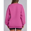 image:imageANRABESS Womens Oversized Sweatshirts Hoodies Crewneck Fleece Pullover Sweaters 2026 Fall Outfits Teen Girls Winter Clothes Hotpink Small