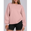 image:imageANRABESS Womens Oversized Sweatshirts Hoodies Crewneck Fleece Pullover Sweaters 2026 Fall Outfits Teen Girls Winter Clothes Light Pink Large
