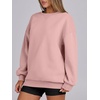 image:imageANRABESS Womens Oversized Sweatshirts Hoodies Crewneck Fleece Pullover Sweaters 2026 Fall Outfits Teen Girls Winter Clothes Light Pink Large