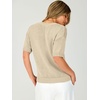 image:imageANRABESS Womens Short Sleeve Crewneck Summer Sweater Crop Top  Cropped Loose Fit Pullover Chunky Open Knit Cute Soft Cozy Fall Fashion Outfits Trendy Sweaters for Casual Work amp SchoolApricot