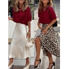 image:imageANRABESS Womens Short Sleeve Crewneck Summer Sweater Crop Top  Cropped Loose Fit Pullover Chunky Open Knit Cute Soft Cozy Fall Fashion Outfits Trendy Sweaters for Casual Work amp SchoolRed