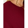 image:imageANRABESS Womens Short Sleeve Crewneck Summer Sweater Crop Top  Cropped Loose Fit Pullover Chunky Open Knit Cute Soft Cozy Fall Fashion Outfits Trendy Sweaters for Casual Work amp SchoolRed