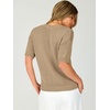 image:imageANRABESS Womens Short Sleeve Crewneck Summer Sweater Crop Top  Cropped Loose Fit Pullover Chunky Open Knit Cute Soft Cozy Fall Fashion Outfits Trendy Sweaters for Casual Work amp SchoolKhaki