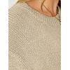 image:imageANRABESS Womens Short Sleeve Crewneck Summer Sweater Crop Top  Cropped Loose Fit Pullover Chunky Open Knit Cute Soft Cozy Fall Fashion Outfits Trendy Sweaters for Casual Work amp SchoolApricot