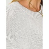 image:imageANRABESS Womens Short Sleeve Crewneck Summer Sweater Crop Top  Cropped Loose Fit Pullover Chunky Open Knit Cute Soft Cozy Fall Fashion Outfits Trendy Sweaters for Casual Work amp SchoolWhite