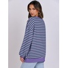image:imageANRABESS Womens Striped Oversized Sweatshirts  2026 Fall Fashion OutfitsLightweight Comfort SweaterCrewneck Long Sleeve ShirtsColor Block PulloverTravel AllDay ClothesBlue Purple