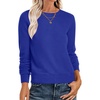 image:imageANRABESS Sweaters for Women Long Sleeve Lightweight Crewneck Soft Basic Knit Loose Fit Pullover Top 2026 Fall Trendy OutfitsRoyal Blue
