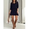 image:imageANRABESS 2 Piece Skirt Sets for Women Sweaters Set Navy BlueM  Long Sleeve V Neck Pullover Sweaters Pleated Mini Skirt Fall Winter TrendyComfy CuteLounge Casual Travel Going Out