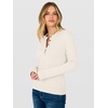 image:imageANRABESS Fall Sweaters for Women Cable Knit Henley V Neck  Long Sleeve Pullover Sweater Tops Half Button Cozy Lightweight Dressy Cute Classic Business Casual Work Winter ClothingWhite