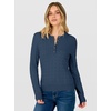 image:imageANRABESS Fall Sweaters for Women Cable Knit Henley V Neck  Long Sleeve Pullover Sweater Tops Half Button Cozy Lightweight Dressy Cute Classic Business Casual Work Winter ClothingDeep Blue