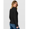 image:imageANRABESS Fall Sweaters for Women Cable Knit Henley V Neck  Long Sleeve Pullover Sweater Tops Half Button Cozy Lightweight Dressy Cute Classic Business Casual Work Winter ClothingBlack