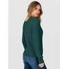 image:imageANRABESS Fall Sweaters for Women Cable Knit Henley V Neck  Long Sleeve Pullover Sweater Tops Half Button Cozy Lightweight Dressy Cute Classic Business Casual Work Winter ClothingDark Green