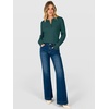 image:imageANRABESS Fall Sweaters for Women Cable Knit Henley V Neck  Long Sleeve Pullover Sweater Tops Half Button Cozy Lightweight Dressy Cute Classic Business Casual Work Winter ClothingDark Green