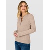 image:imageANRABESS Fall Sweaters for Women Cable Knit Henley V Neck  Long Sleeve Pullover Sweater Tops Half Button Cozy Lightweight Dressy Cute Classic Business Casual Work Winter ClothingLight Khaki