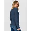 image:imageANRABESS Fall Sweaters for Women Cable Knit Henley V Neck  Long Sleeve Pullover Sweater Tops Half Button Cozy Lightweight Dressy Cute Classic Business Casual Work Winter ClothingDeep Blue
