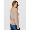 image:imageANRABESS Fall Sweaters for Women Cable Knit Henley V Neck  Long Sleeve Pullover Sweater Tops Half Button Cozy Lightweight Dressy Cute Classic Business Casual Work Winter ClothingLight Khaki