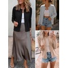 image:imageANRABESS Women Lightweight Button Down Cardigan Sweaters  Long Sleeve Crew Neck Scalloped TrimSummer Soft Knit Work Business Casual Outfits 2026 Fall Trendy Travel OutingsBlack