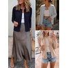 image:imageANRABESS Women Lightweight Button Down Cardigan Sweaters  Long Sleeve Crew Neck Scalloped TrimSummer Soft Knit Work Business Casual Outfits 2026 Fall Trendy Travel OutingsNavy Blue