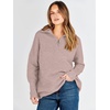 image:imageANRABESS Women Long Sleeve Quarter Zip Pullover Fall Sweater  Collared Lapel V Neck ShirtsSoft Ribbed Knit Top for LeggingsWork Business Casual OutfitsTravel Vacation ClothingCamel
