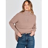 image:imageANRABESS Women Long Sleeve Quarter Zip Pullover Fall Sweater  Collared Lapel V Neck ShirtsSoft Ribbed Knit Top for LeggingsWork Business Casual OutfitsTravel Vacation ClothingPeach Brown