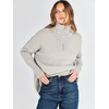 image:imageANRABESS Women Long Sleeve Quarter Zip Pullover Fall Sweater  Collared Lapel V Neck ShirtsSoft Ribbed Knit Top for LeggingsWork Business Casual OutfitsTravel Vacation ClothingGray