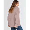 image:imageANRABESS Women Long Sleeve Quarter Zip Pullover Fall Sweater  Collared Lapel V Neck ShirtsSoft Ribbed Knit Top for LeggingsWork Business Casual OutfitsTravel Vacation ClothingCamel
