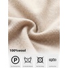 image:imageANRABESS Womens 100 Wool Sweater Office Work Sweaters Soft Lightweight for Summer Spring Short Sleeve Business Casual TopApricot