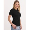 image:imageANRABESS Womens 100 Wool Sweater Office Work Sweaters Soft Lightweight for Summer Spring Short Sleeve Business Casual TopBlack