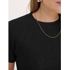 image:imageANRABESS Womens 100 Wool Sweater Office Work Sweaters Soft Lightweight for Summer Spring Short Sleeve Business Casual TopBlack