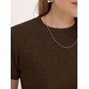 image:imageANRABESS Womens 100 Wool Sweater Office Work Sweaters Soft Lightweight for Summer Spring Short Sleeve Business Casual TopBrown