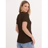 image:imageANRABESS Womens 100 Wool Sweater Office Work Sweaters Soft Lightweight for Summer Spring Short Sleeve Business Casual TopBrown