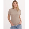 image:imageANRABESS Womens 100 Wool Sweater Office Work Sweaters Soft Lightweight for Summer Spring Short Sleeve Business Casual TopKhaki