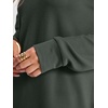 image:imageANRABESS Womens Long Sleeve Shirts Waffle Knit Tunic Top  V Neck Loose Fit Side Slit 2026 Fall Lightweight Sweater Tops for Daily Casual WearArmy Green