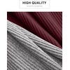 image:imageANRABESS Womens Puff Sleeve Bodycon Mini Sweater Dress  Lightweight Soft Ribbed Knit Fabric Crewneck Ruched Sexy Short Dresses Date Night Party Fall Winter Casual Lounge OutfitsWine Red