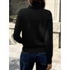 image:imageANRABESS Womens Turtleneck Long Sleeve Pullover Sweater  Soft Cozy Chunky Knit Ribbed Cuff Hem Jumper Tops Loose FitOffice Daily Casual Clothes Fall Winter OutfitsBlack