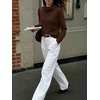 image:imageANRABESS Womens Turtleneck Long Sleeve Pullover Sweater  Soft Cozy Chunky Knit Ribbed Cuff Hem Jumper Tops Loose FitOffice Daily Casual Clothes Fall Winter OutfitsCoffee