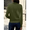 image:imageANRABESS Womens Turtleneck Long Sleeve Pullover Sweater  Soft Cozy Chunky Knit Ribbed Cuff Hem Jumper Tops Loose FitOffice Daily Casual Clothes Fall Winter OutfitsArmy Green